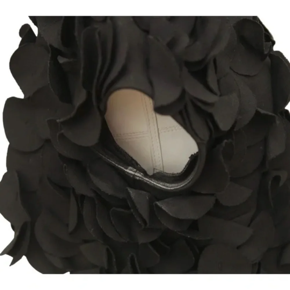 JOSIE NATORI Black Vest Cape Cardigan Front Hook Sz M - Picture 3 of 8